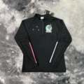 [black] mexican half-zip training uniform
