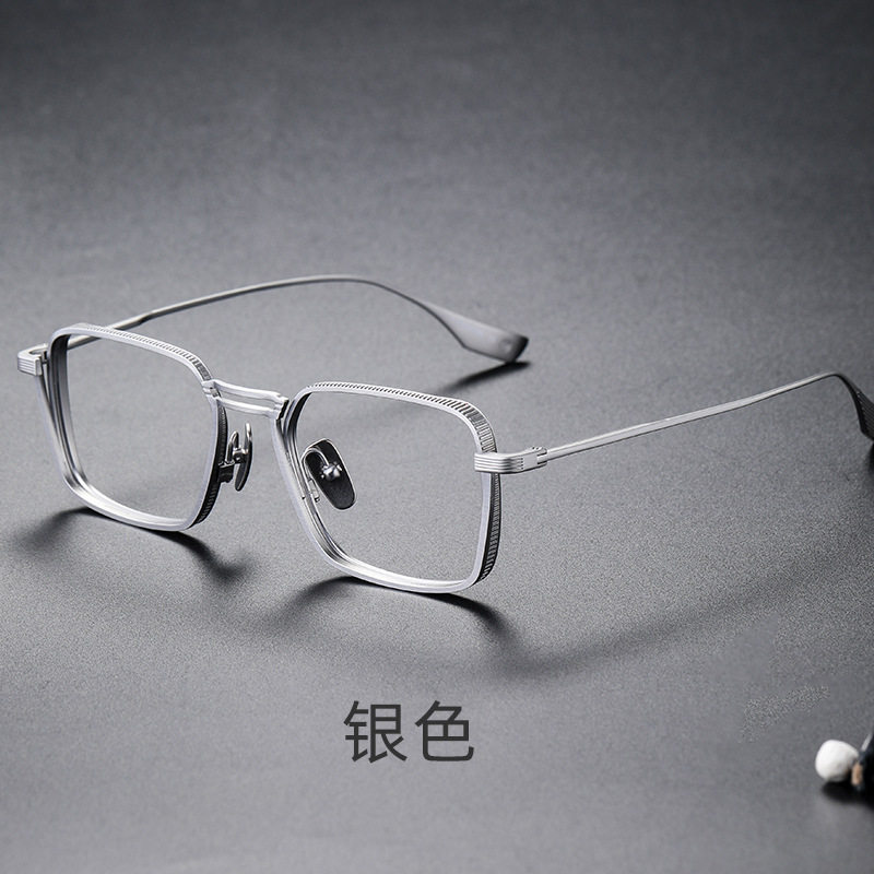 24 new ultra-light myopia frame men's can be equipped with power lenses large face widened retro eye frame women