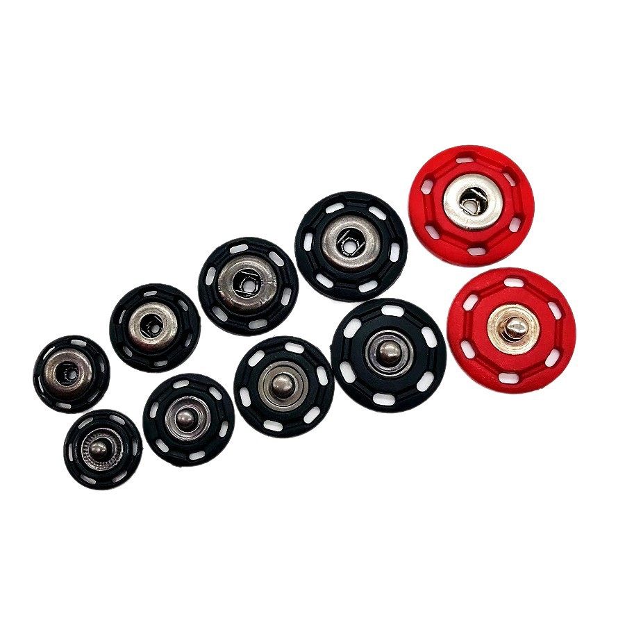 Factory in stock nylon dark button round plastic buckle coat sweater coat button clothing accessories wholesale