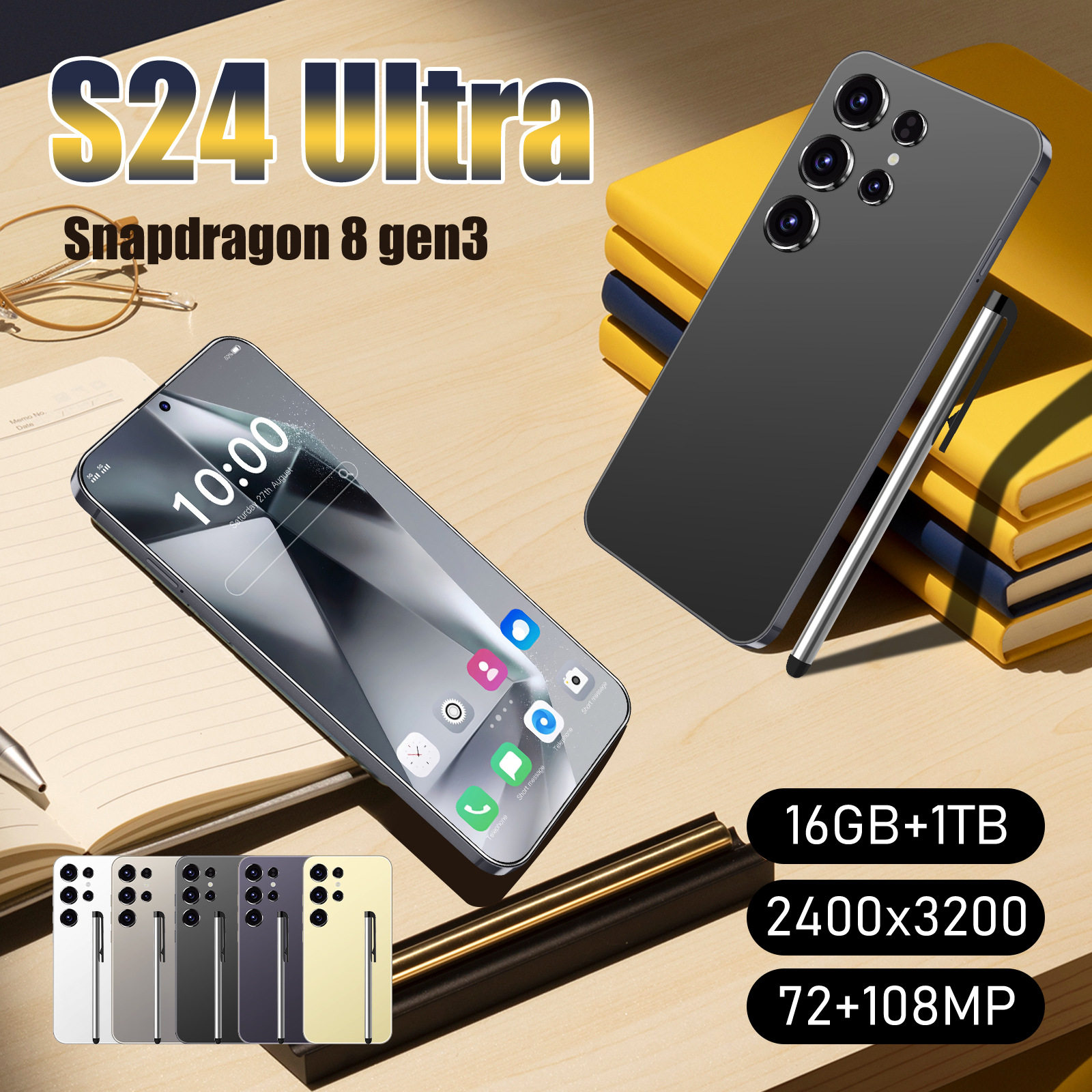 Spot S24Ultra cross-border smartphone 16+1TB large memory 4G...