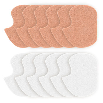 Thickened Felt Front Half Pad for High Heels, Half Size Pad, Multi-Functional Anti-Wear Heel Sticker, Random Forefoot Pad
