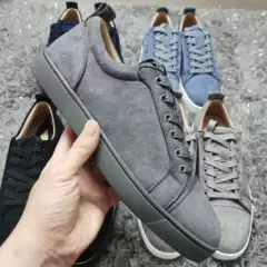 Red-Soled Men's Casual Sneakers with Rhinestones and Studs, Popular Cross-Border Style, European and American Style, Versatile Guangzhou Men's Shoes Lttl