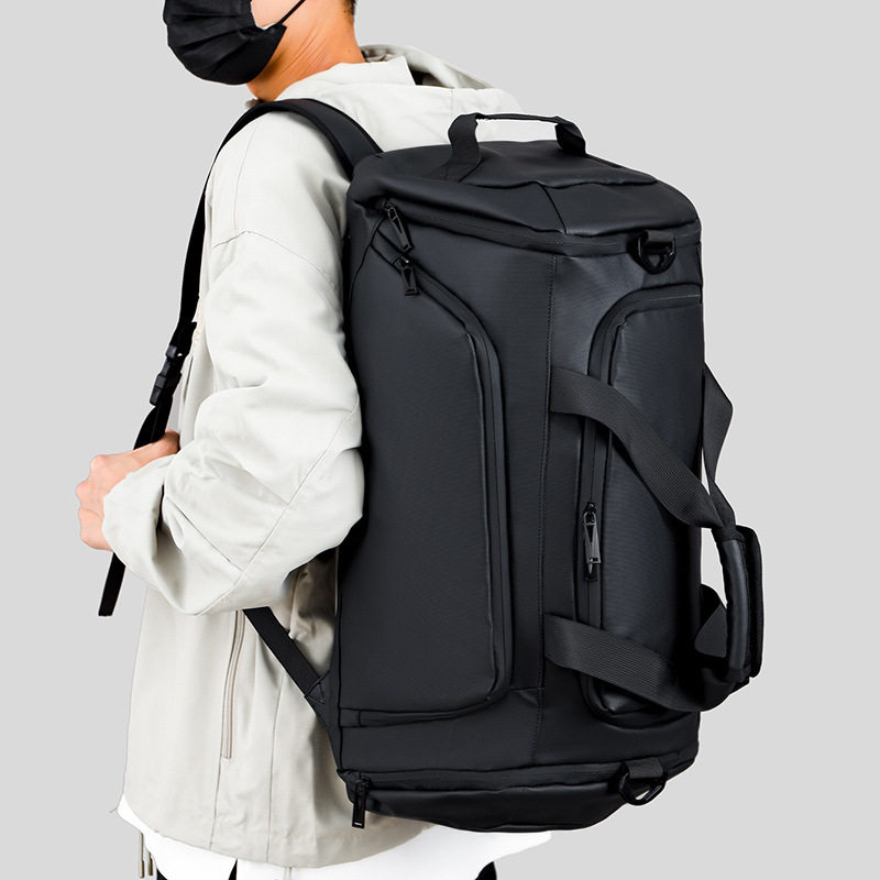 Cross-Border Wear-Resistant Travel Bag, High-End Sports Fitness Bag, Men's Wet and Dry Separation Shoulder Portable Luggage Bag with Shoe Compartment