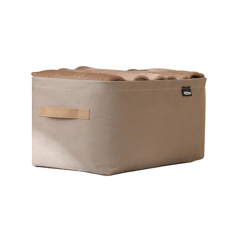 Steel Ring Clothing Storage Basket, Foldable Storage Box, Wardrobe Drawer-Style Dustproof Non-Woven Fabric Pants Storage Box for Clothes