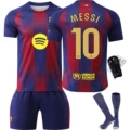 No. 10 messi wears socks + protective gear