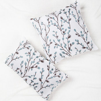 Cross-border leaf jacquard pillow cushion cover flower pillowcase cushion cover