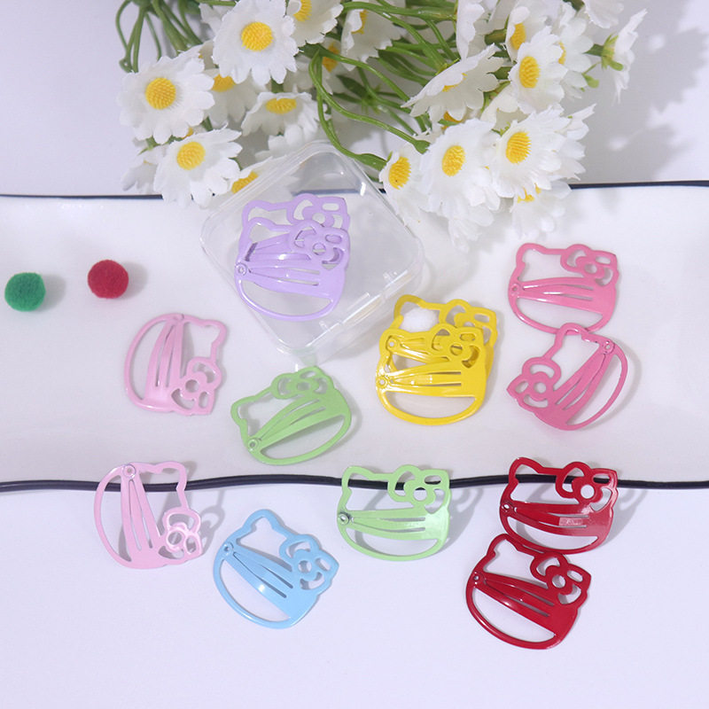 20 pieces Xiaohongshu same style kt cat BB hair clip high-lo...