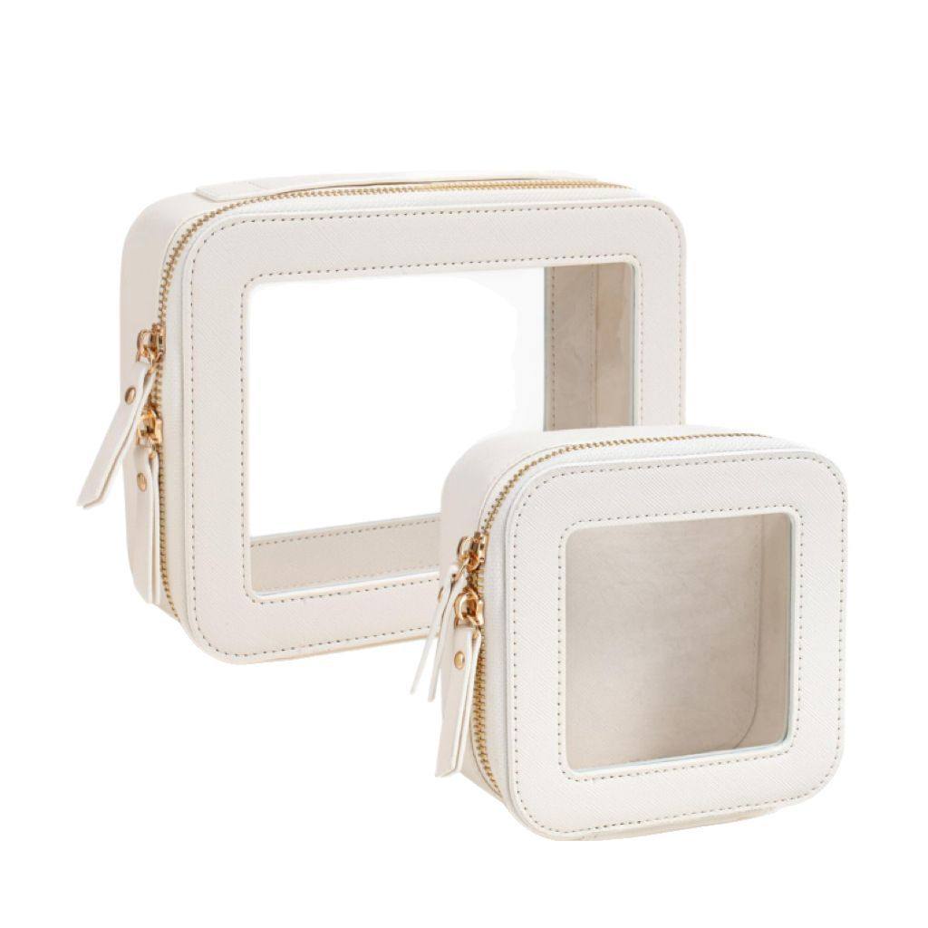 Factory Hot in stock Transparent Cosmetic Bag Cross-border Portable Cosmetic Storage Box Waterproof Travel Toiletry Cosmetic Bag