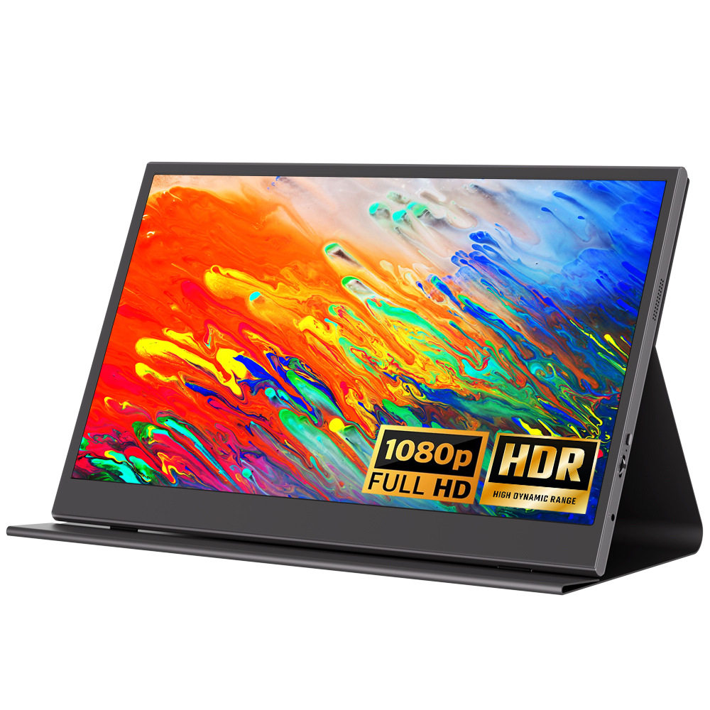 Cross-Border Hot Selling 15.6inch Hd Portable Display One-Line Direct Connection Switch Computer Screen Projection Extension