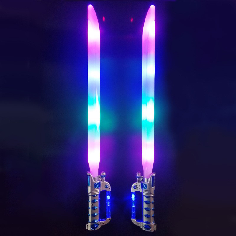 闪光音乐大刀剑 小孩发光儿童玩具批发 地摊货 2018夜市新年货源