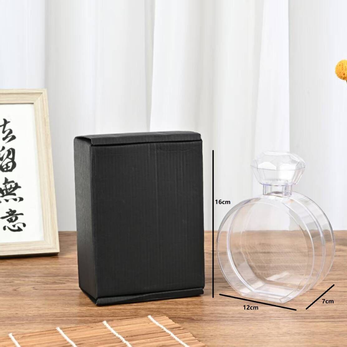 圣诞球高透明亚克力球空心球节日装饰礼品创意球塑料球永生花吊球