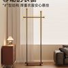 Clothes Rack for Home Use, Thickened and Reinforced Vintage-Style Entryway Floor-Standing Clothes Rack