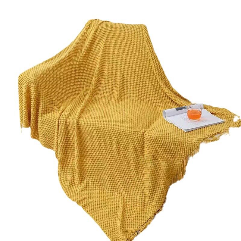 Sofa Blanket ins Style Blanket Office Nap Blanket Shawl Air Conditioner Blanket Homestay Decorative Bed Tail Towel