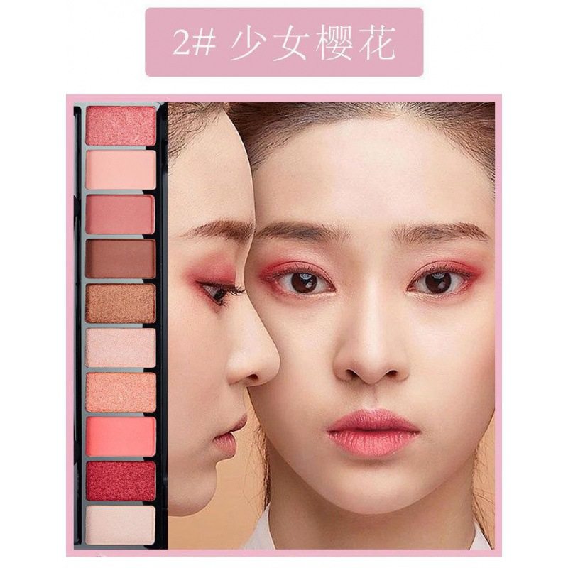 Lamera Ten Color Eye Shadow Women's Bean Sand Earth Matte Pearlescent Lazy Eyeshadow Plate Beginner Girl's 9999