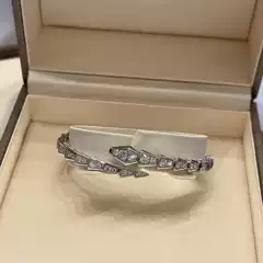 [Counter Version] Baojia Snake Full Diamond Bracelet Rose Gold Diamond Snake Bone Bracelet Valentine's Day Gift 520