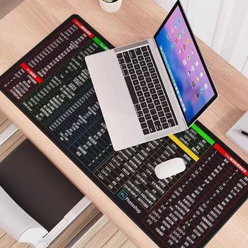 Extra Large Size Mouse Pad Shortcut Keys Cartoon Cute Wrist Guard Boys and Girls Mouse Pad Thickeneded Computer Desk Pad