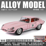Chimei 1:24 Классический автомобиль Jaguar E-TYPE Ретро спортивный автомобиль из сплава звука и света с откидным амортизатором модель автомобиля