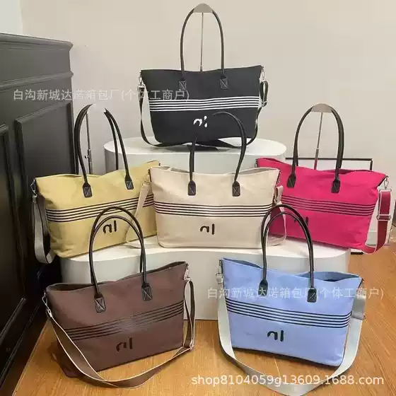 Foreign Trade Casual Versatile Canvas Large-Capacity Shopping Bag 2025 New Simple Ins Fashion Crossbody Bag Handbag