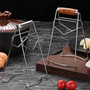 304 Stainless Steel Anti-Scalding Clip, Multi-Functional Plate Clip, Household Dish Clip, Casserole Steamed Vegetables, Rosewood Clip Tool