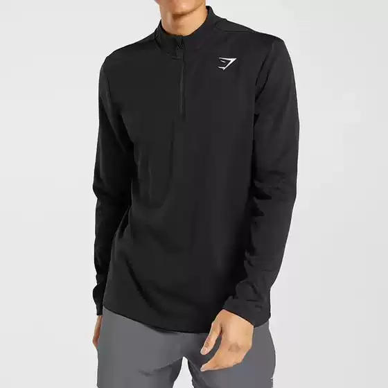 Arrival Zip Long Sleeve Fitness Sports Quick-Drying Long-Sleeved Stand-Up Collar Zipper Men's