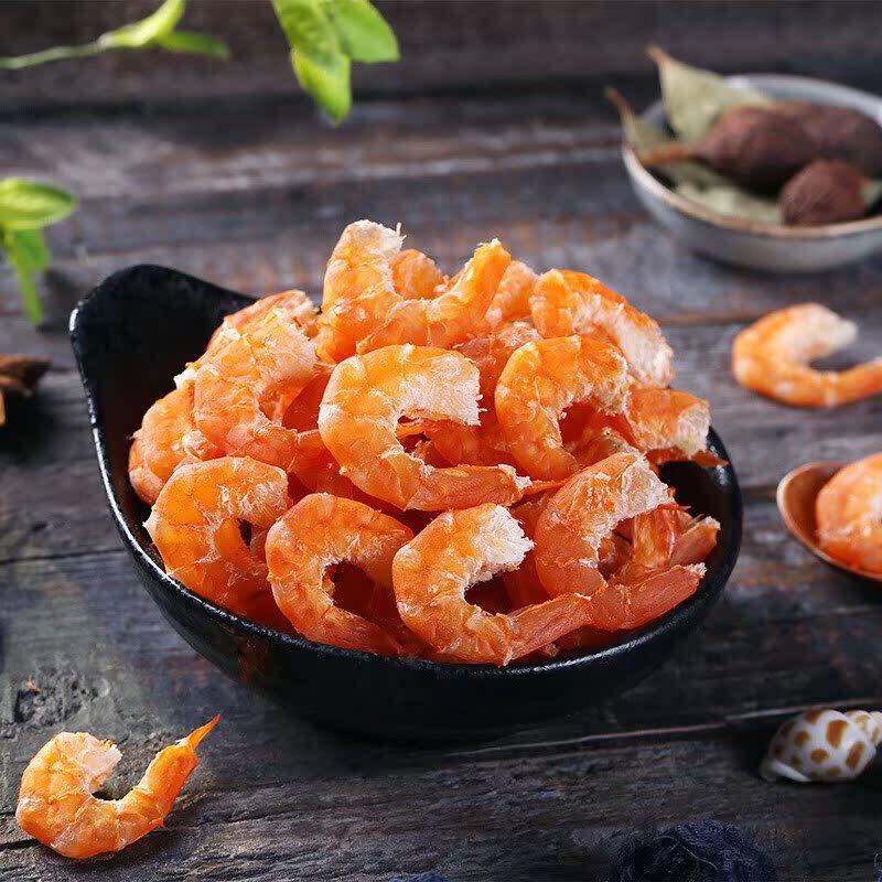 High-Quality New Large Golden Hook Shrimp 500g Dried Sea Shrimp Extra Large Wild Shrimp Seafood Wholesale