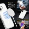 Suitable for Apple 17Promax Mobile Phone Case, Magnetic Transparent iPhone Case, Air Anti-Fall Tpu+Pc Protective Case