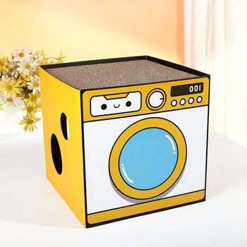 Drum Washing Machine Cat Scratching Board Cross-Border Foreign Trade Vertical Double-Layer Cat Nest Corrugated Cat Claw Board Cat House Wholesale
