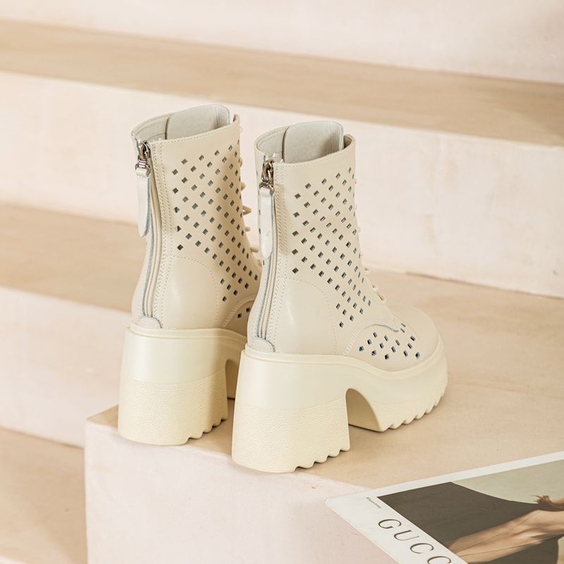 (Mới) Mã B4217 Giá 1120K: Boot Cổ Cao Nữ Wetdka Hàng Mùa Xuân Thu Đông Tăng Chiều Cao Thoáng Khí Đế Cao Giày Dép Nữ Chất Liệu G04 Sản Phẩm Mới, (Miễn Phí Vận Chuyển Toàn Quốc).