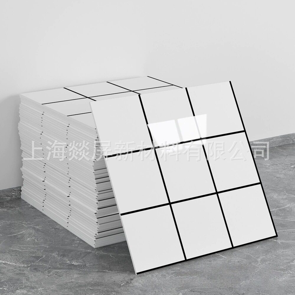 自粘防水仿瓷砖墙贴铝塑板翻新装饰遮丑大理石厨房墙面贴纸卫生间