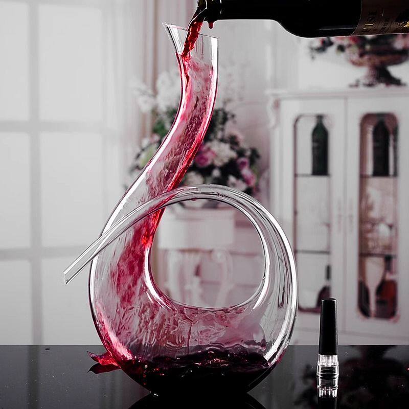 Lead-Free Crystal Glass Red Wine Decanter Household Wine Divider Wine Personalized Wine Bottle Set European Style 6-Character Style