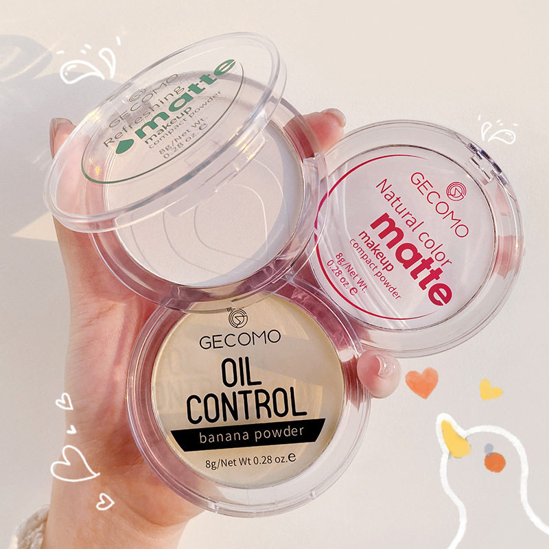 Gemeng Banana Powder Cake Makeup Powder Makeup Matte Transparent Dry Powder Honey Powder Makeup Powder Makeup Powder Cake