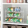 Kitchen Supplies Foldable Assembled Canned Storage Rack New 3-Layer Kitchen Storage Rack Rolling Storage Rack