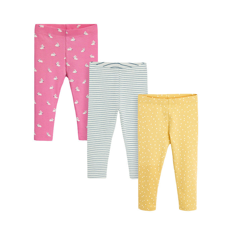 Girls' Autumn Stretch Leggings, Style Striped Kids' Long Pants