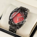 Black with red without magnifying glass