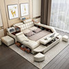 Multifunctional Leather Tatami Bed Double 1.8 m Modern Simple Large Apartment Master Bedroom Massage Smart Bed New Style
