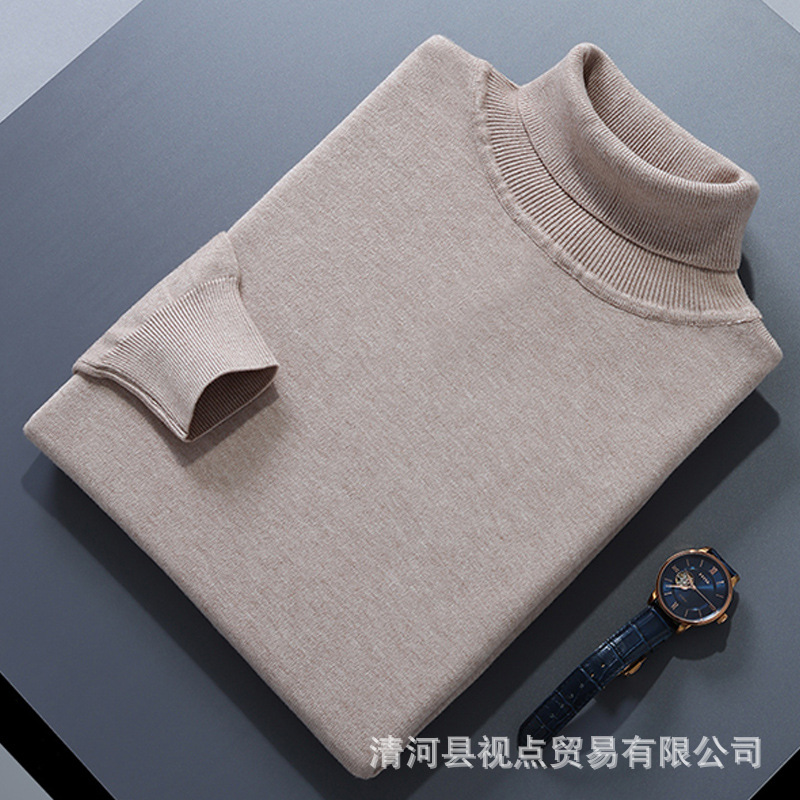 2021เสื้อสเวตเตอร์ถักผู้ชายใหม่ฤดูใบไม้ร่วงและฤดูหนาวเสื้อคอ...