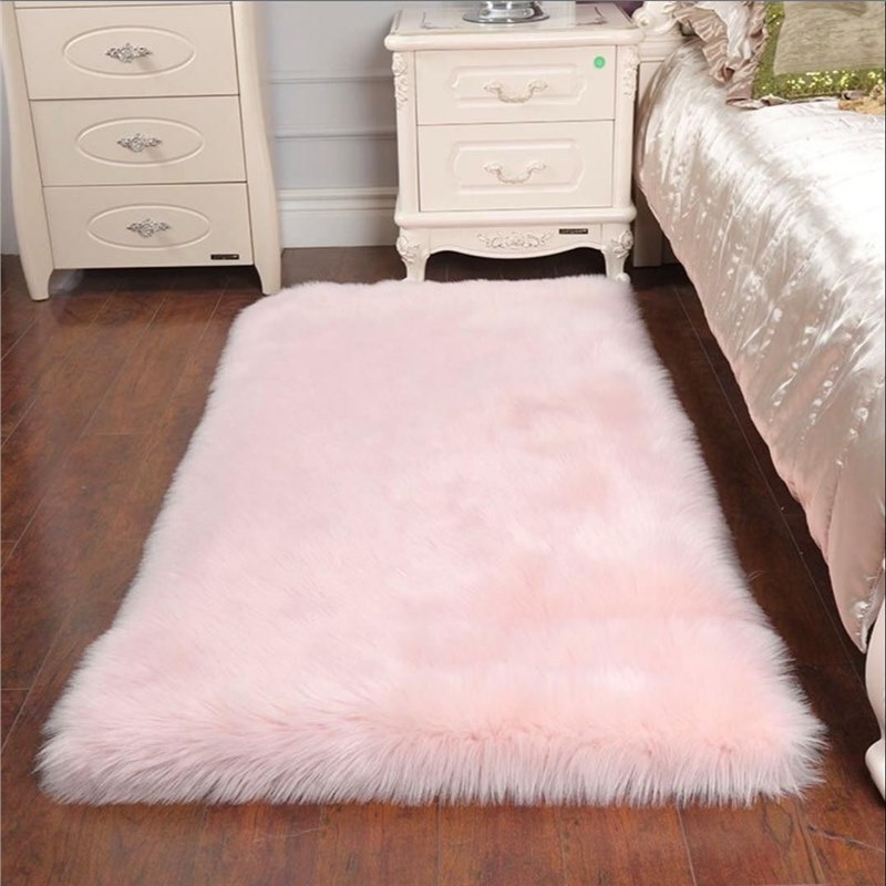 Factory Direct Cross-border Sofa Carpet Floor Mat Whole Imitation Wool Cushion Bay Window Mat Home Cold-proof Non-slip Blanket