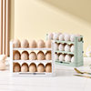 Household Large Capacity Egg Box Refrigerator Side Door Special Multi-layer Egg Storage Rack Creative Egg Holder Automatic Flip