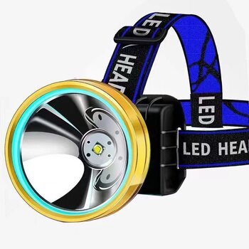 LED headlight strong light rechargeable outdoor long-range 3000 super bright head-mounted flashlight rice xenon night fishing miner lamp