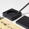 Square plastic ink cartridge traditional Chinese painting beginner small chopsticks table drop-resistant dry-proof ink dish portable ink pool
