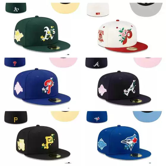[Flower Series Size Hat] Closed Cap Baseball Cap Sun Protection Sun Hat Fully Sealed Baseball Cap