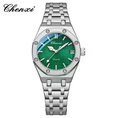 CHENXI Dawn Women's Watch Cross-border Explosions Fashion Trend Oak Women's Watch Luminous Waterproof Steel Band Quartz Watch