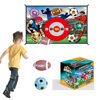 〖Border Amazon] Children's Football Indoor Backyard Throwing Target Game Mat Velcro Ball Set