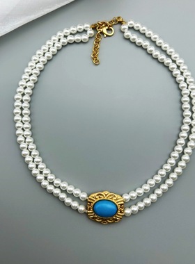 复古赫本风时尚百搭珍珠项链