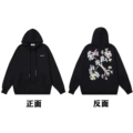 047 black of hooded sweatshirt