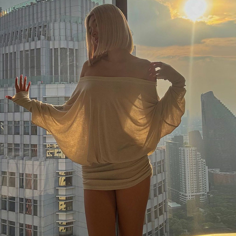 ยุโรปและ เสื้อผ้าผู้หญิงสไตล์อเมริกัน 2025 ฤดูใบไม้ผลิใหม่เซ...