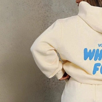 In-Stock European and American Cross-Border Sweatshirt Set, Fashionable Sports Logo Fleece Hoodie + Pants Pullover Hoodie