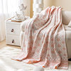 2025 New European Style Rose Blanket Thickened Warm Knitted Cover Blanket Nap Office Living Room Air Conditioner E18
