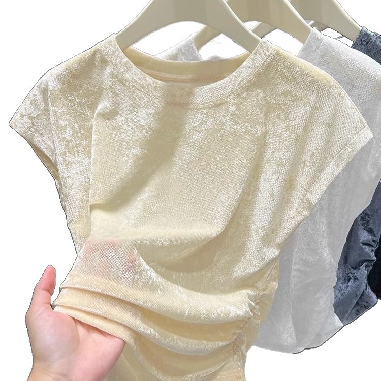 Womens Short Sleeve Mesh T Shirt Slim Fit Fashionable Cool Touch Cropped Design Summer Casual Wear OEM Available