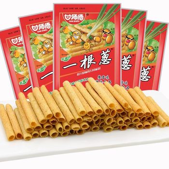 Master Gan's 30g Green Onion Snacks, Onion-Flavored Puffed Snacks, Childhood Memories, Whole Box Wholesale Price